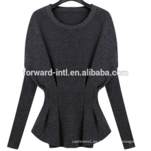 2014 otoño e invierno mujeres camisa de batwing de moda manga larga suéter de cachemira suéter de lana de punto